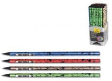 Карандаш чернографитный Adel LINERS 206-1136-054 HB черное дерево корпус ассорти (беж/кр/зел/син)
