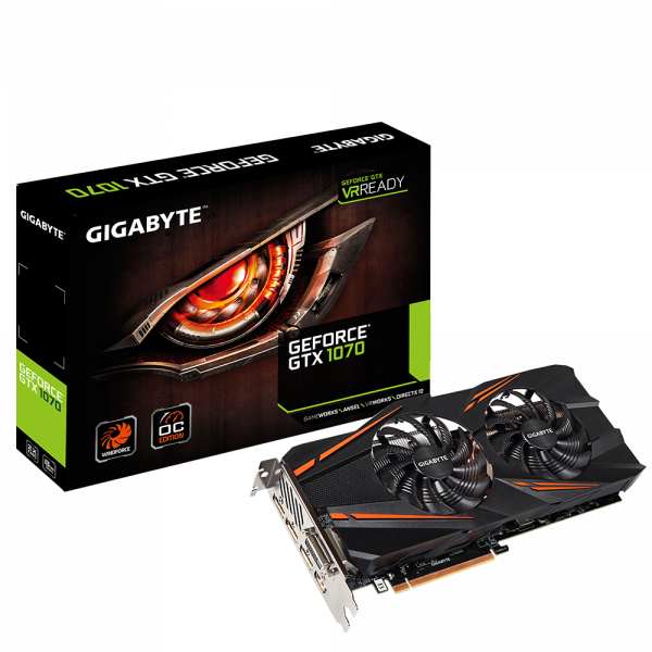Видеокарта Gigabyte GeForce GTX 1070 (GV-N1070WF2OC-8GD)
